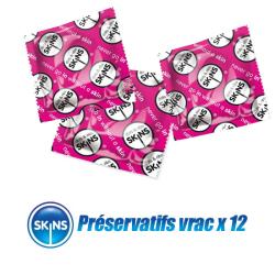 Prservatifs ''Nervurs'' Skins VRAC (pochette de 12)