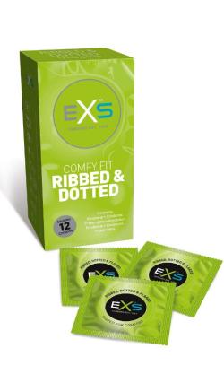 preservatifs comfy fit ribbed dotted exs