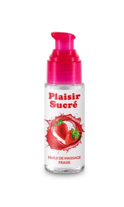 Huile Massage ''Plaisir Sucr'' - Fraise - 50 ml