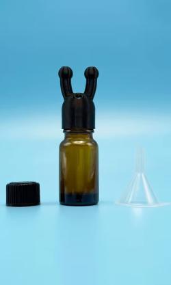 inhaleur arome avec flacon vide noir